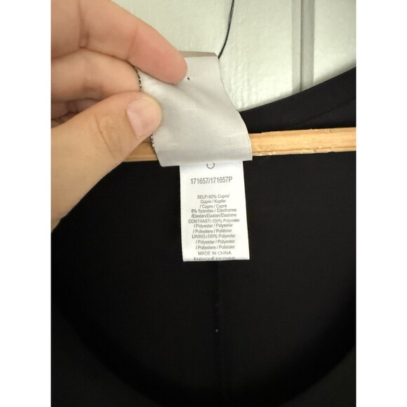 Dolan Left Coast Anthropologie Dress S Small Black Mixed Fabric Pocket S/S - Picture 3 of 4